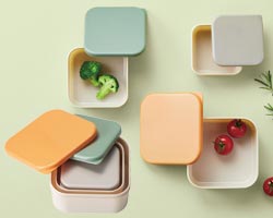 プラスチック保存容器 3個組